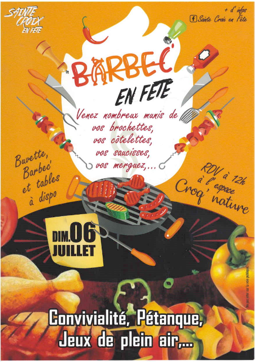 affiche barbuc en fete