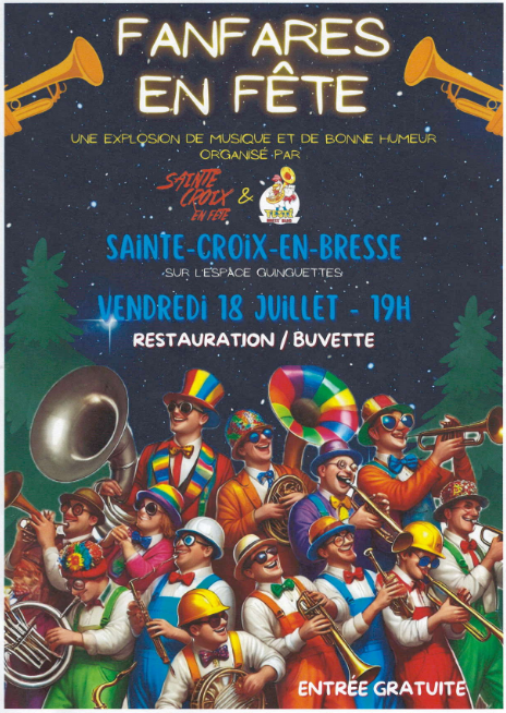 affiche fanfare en fete